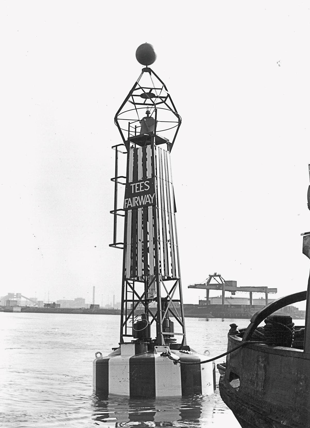 April 1982: Worlds largest navigational buoy
