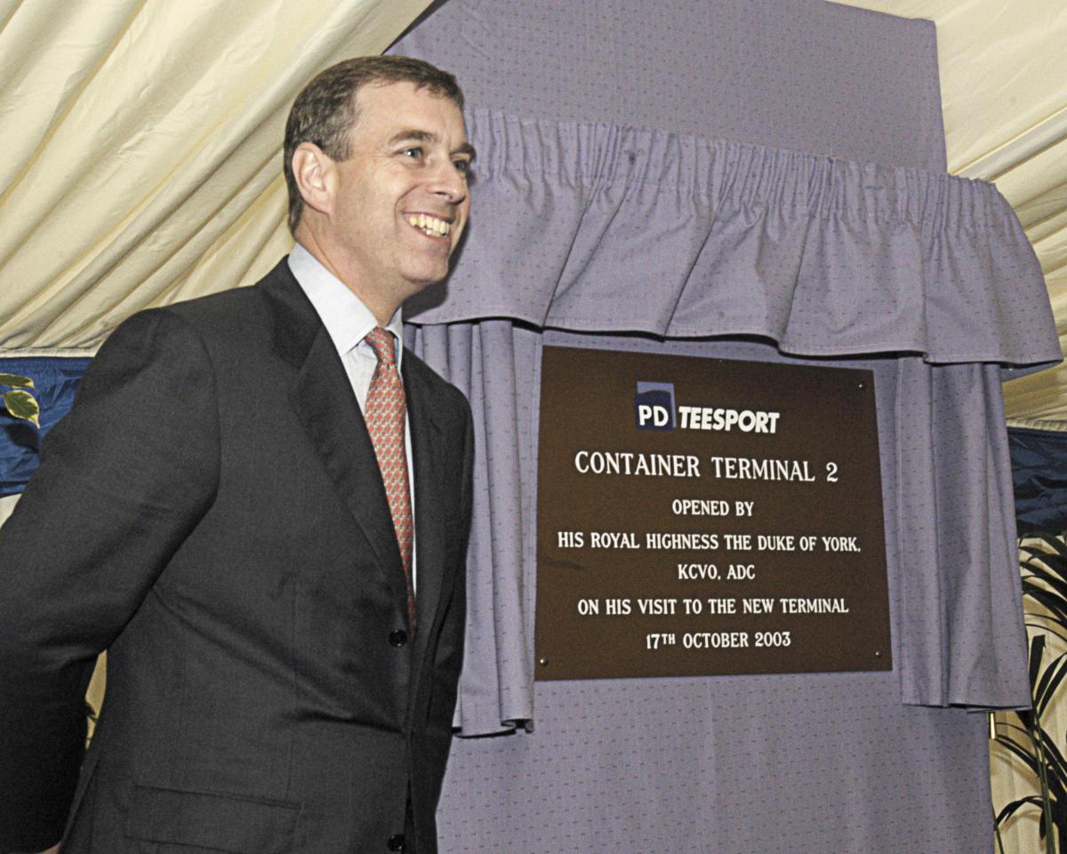 October, 2003: Prince Andrew officially opens Container Terminal 2