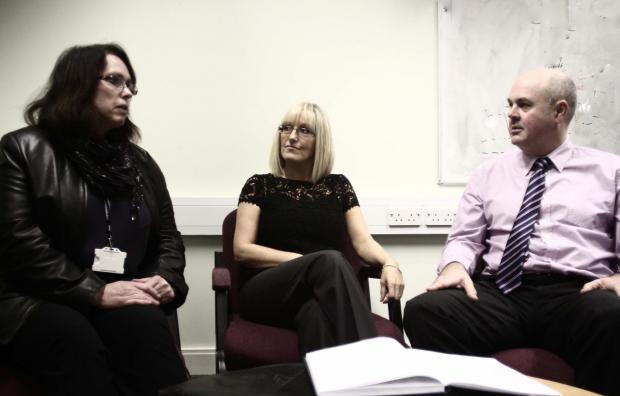 The Northern Echo: Victim co-ordinator Marian Garland, The Meadowfield Sexual Assault Referral Centre manager Bev Stoker and Detective Superintendent Paul Goundry