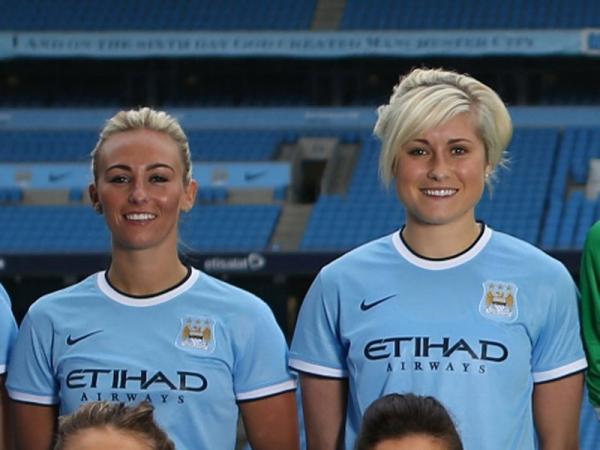 The Northern Echo: SUNDERLAND FAN: Steph Houghton &#40;right) might play for Manchester City's Women's team, but she will be supporting Sunderland this weekend