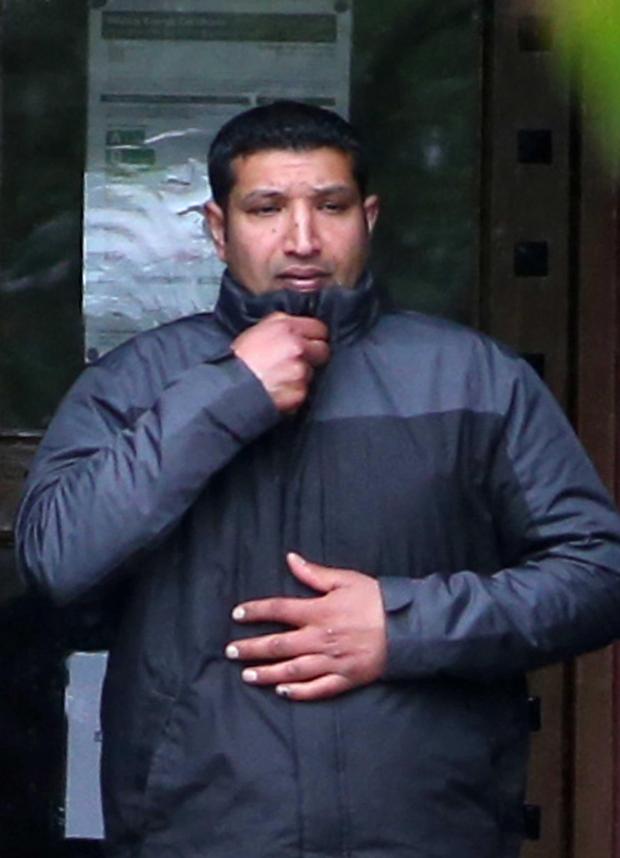 The Northern Echo: Hassan Akhtar pictured leaving Durham Crown Court during his trial. Picture: Andy Lamb