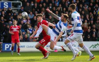 Paddy McNair goes in for a challenge in Middlesbrough's win at QPR