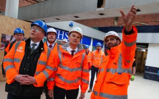 Darlington MP Peter Gibson and Transport Secretary Mark Harper MP visit Darlington Railway Station