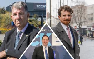 Left to right: Chris McEwan, Ben Houchen and Simon Thorley - Tees Valley Mayor candidates Image: LDR