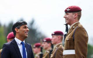 Prime Minister Rishi Sunak has told young paratroopers “you have stepped forward to serve your country at a dangerous time”,