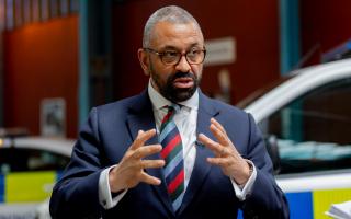 The Home Secretary James Cleverly
