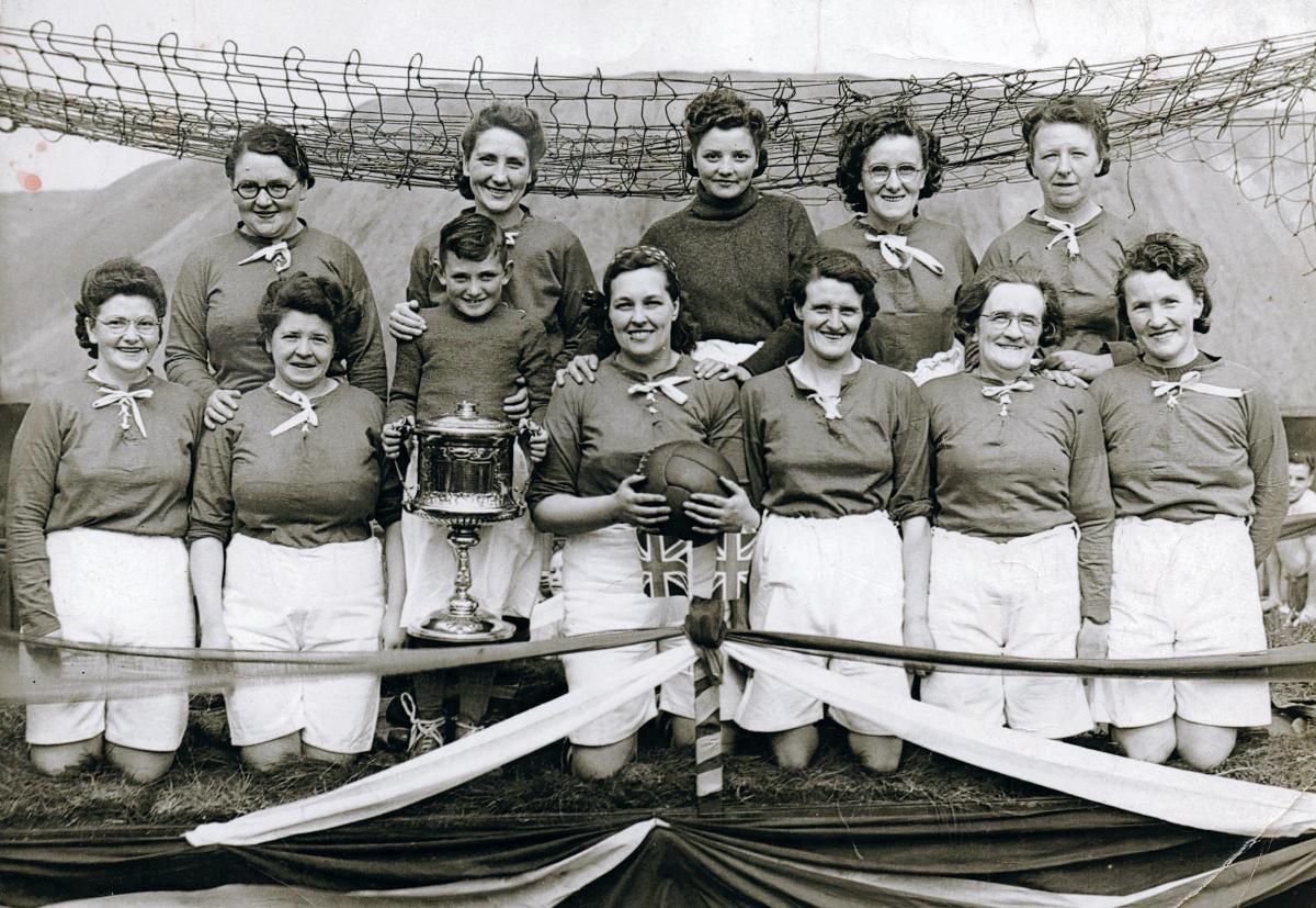 UP FOR THE CUP: A ladies football team from Dene Valley around the time of the Second World War. We'd love to hear from you if you recognise any faces