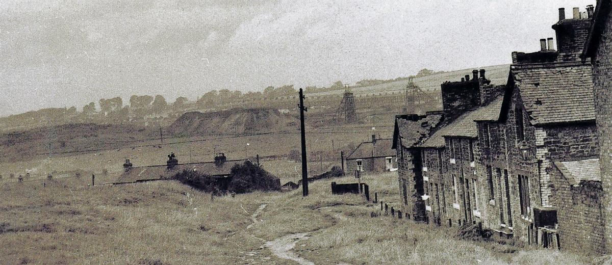 COLLIERY HORIZON: The pitheap of Auckland Colliery visible in 1962 from the village of Auckland Park