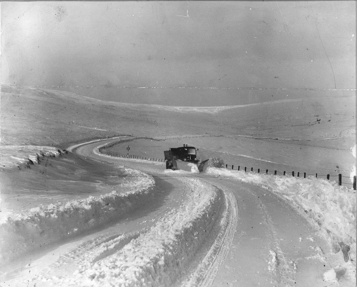 Ploughing a lonely furrow in Teesdale, January 26, 1961
