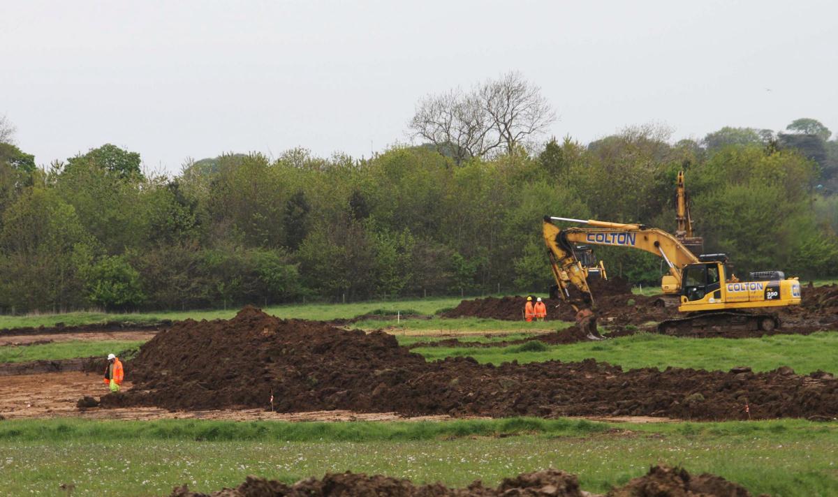 May 24, 2013: Work continues at the site of the Hitachi train factory, in Newton Aycliffe.