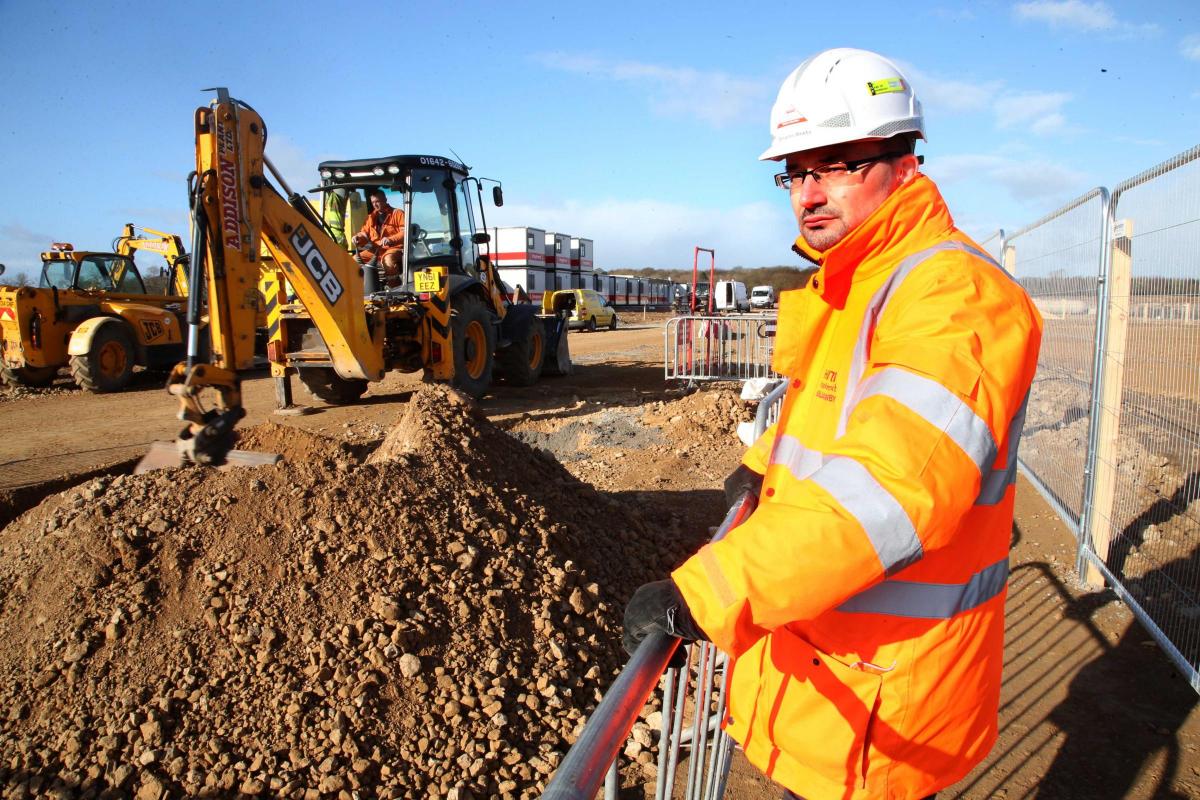 March 26, 2014:  Benjamin Mawnby, Project Manager for Hitachi at the Newton Aycliffe site