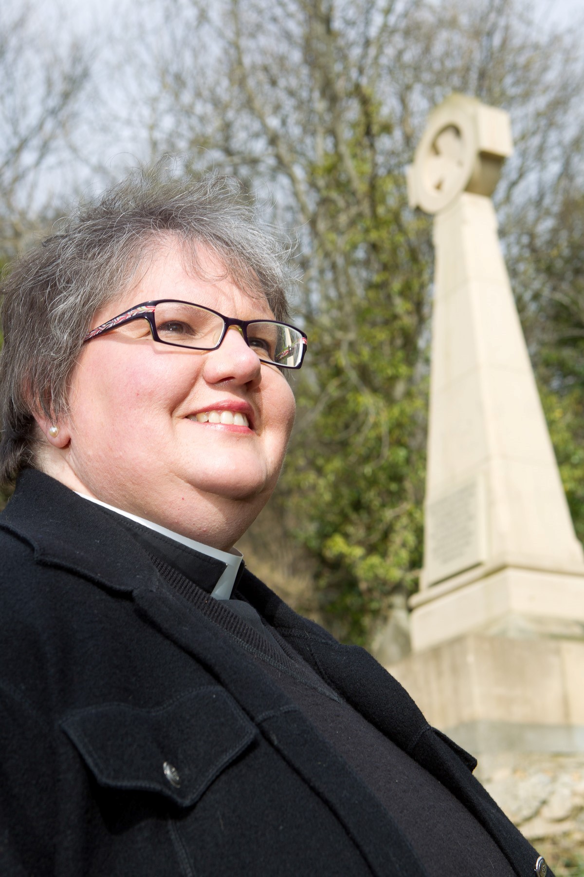PASSION PLAY: The Rector of Houghton-le-Spring, Reverend Canon Sue Pinnington, at the Houghton Hillside Cemetery Picture: KEITH BLUNDY (21538096) - 3636608