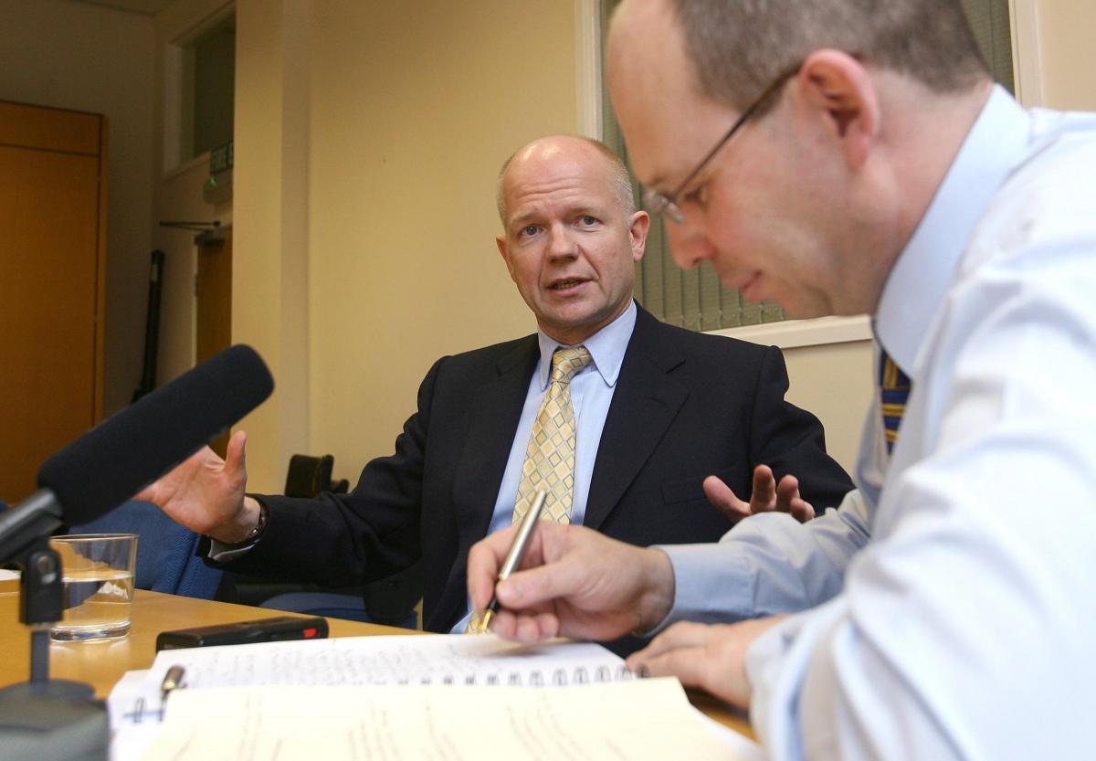 The Northern Echo Deputy Editor, Chris Lloyd interviews William Hague in 2009