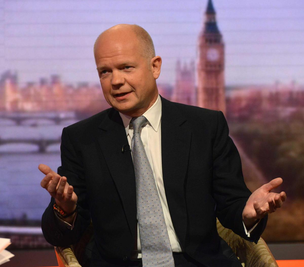 William Hague appearing on the BBC1 current affairs programme, The Andrew Marr Show in 2013