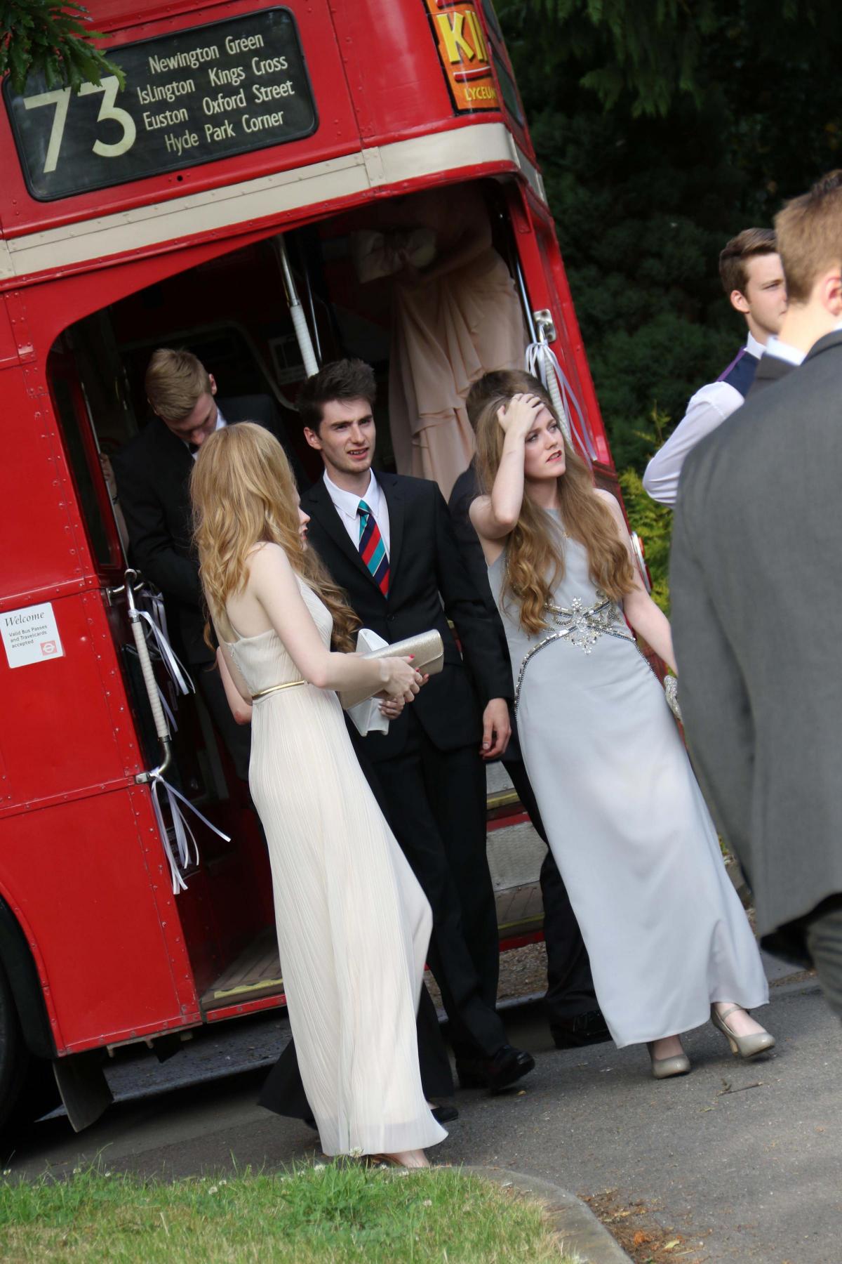 Students arrive for the Northallerton School and Sixth Form College Year 13 leavers ball at Judges, Yarm