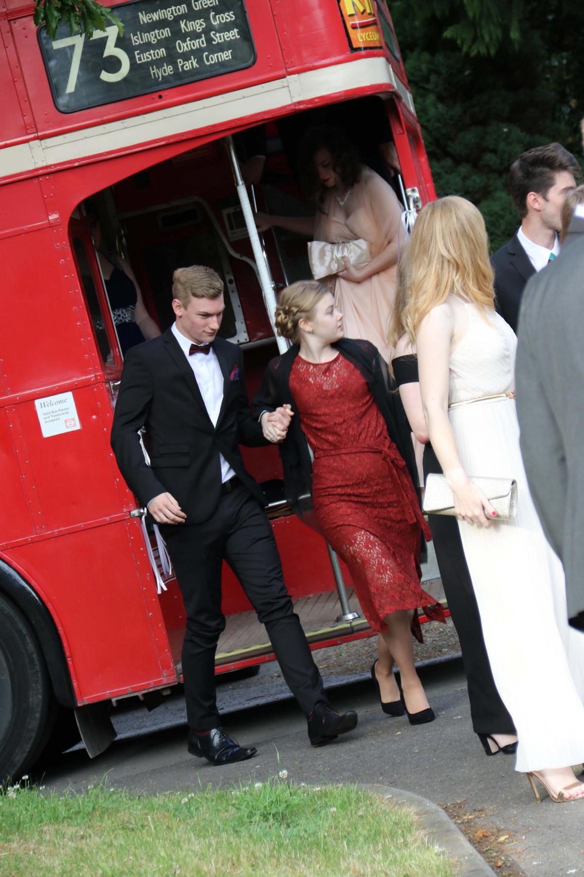 Students arrive for the Northallerton School and Sixth Form College Year 13 leavers ball at Judges, Yarm
