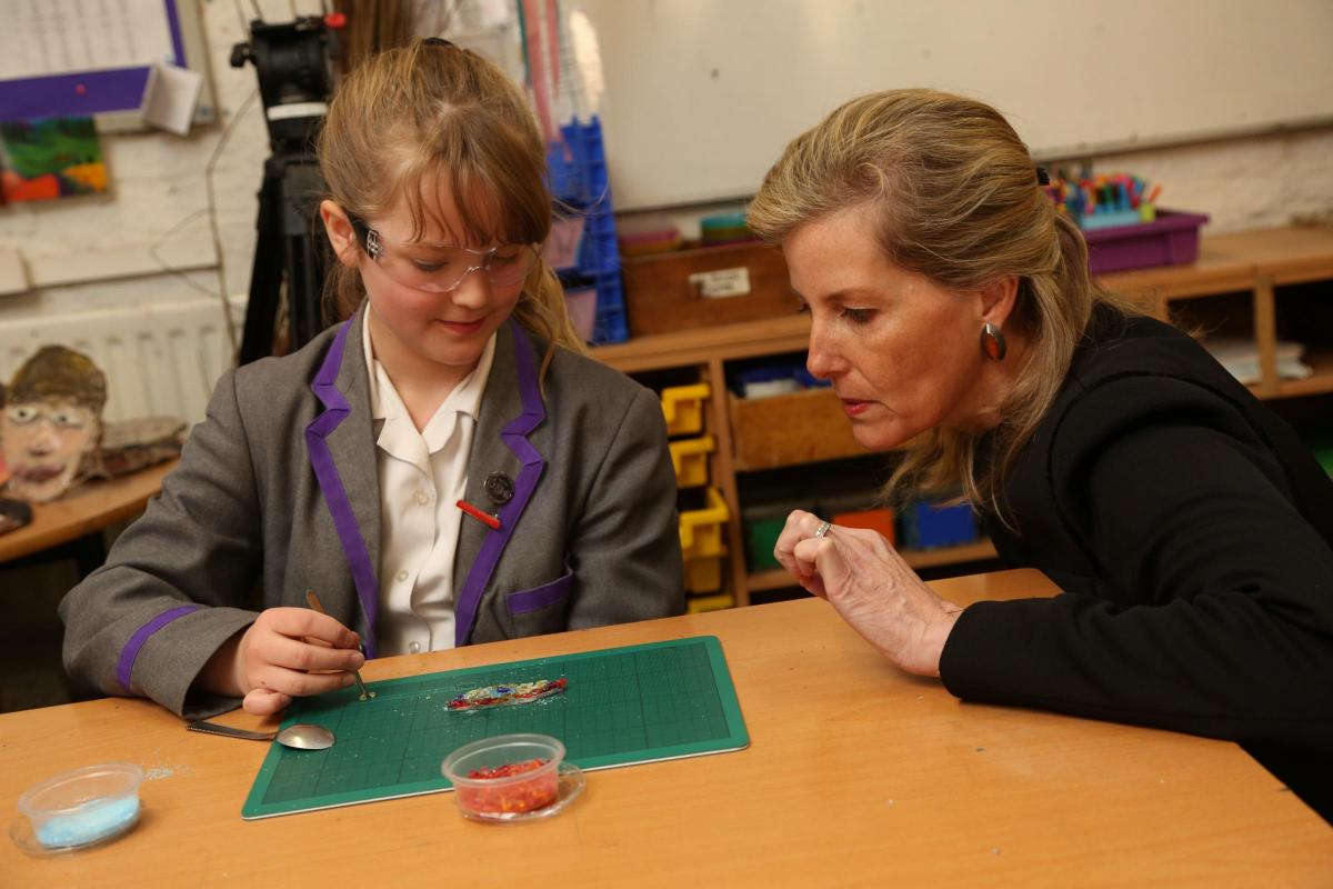 The Countess of Wessex visits Durham Chorister School