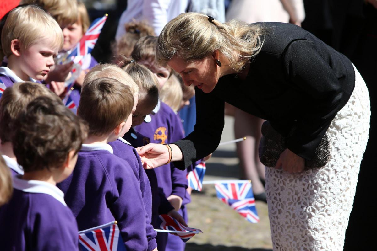 The Countess of Wessex visits Durham Chorister School