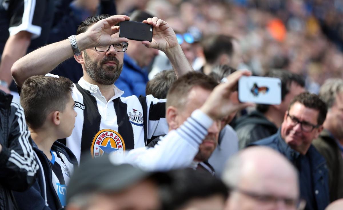 Newcastle v Tottenham fans gallery