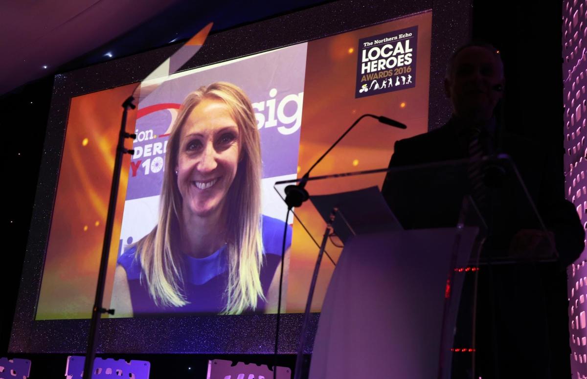 A good luck message to nominees from athletics star Paula Radcliffe. Picture: CHRIS BOOTH