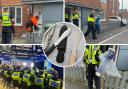 Pictures from the Northumbria Police raid in Washington today.
