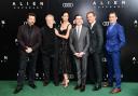 Danny McBride, Ridley Scott, Katherine Waterston, Billy Crudup, Michael Fassbender and Demian Bichir at the Alien: Covenant Premiere held at the Odeon Leicester Square, London.