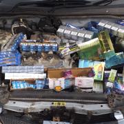 Seized tobacco products.