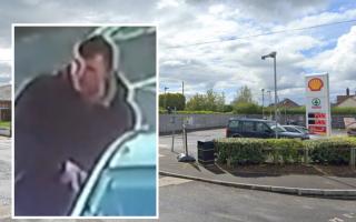 Officers from North Yorkshire Police have issued an image of a man they would like to speak to in connection with the theft, which happened on  Garbutts Lane, Hutton Rudby, in February