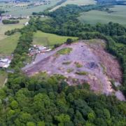 Concerns have been raised by village residents over how “dangerous” work has continued at a quarry spoil heap Picture: DCC.