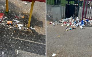 Waste found littered at North Lodge Park in Darlington Credit: STEVEN ATKINS