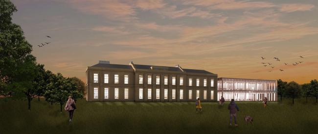 The proposed Durham History Centre, which could include a new building next to the historic hall at Mount Oswald, off South Road, Durham