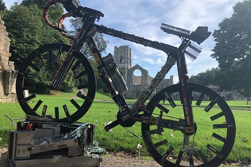 Bike made from recycled computer parts