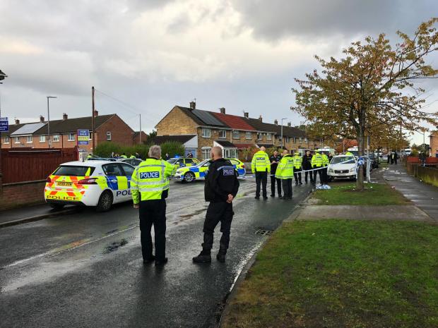 The Northern Echo: A heavy police presence at the scene of the incident