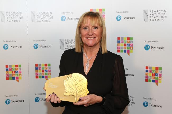 Angela Hilton has been named as one of the nation’s most inspirational teachers at the Pearson National Teaching Awards
