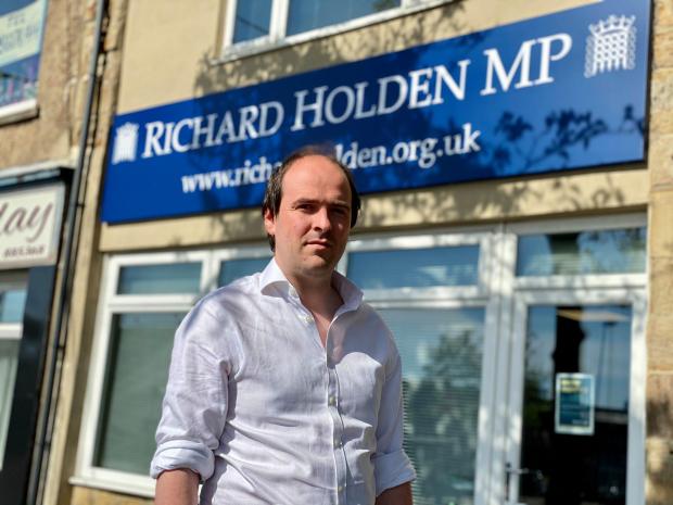 The Northern Echo: Richard Holden MP at his office 