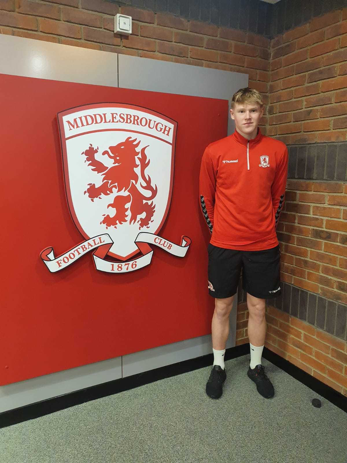 Josh achieves his dream signing for Middlesbrough Football Club