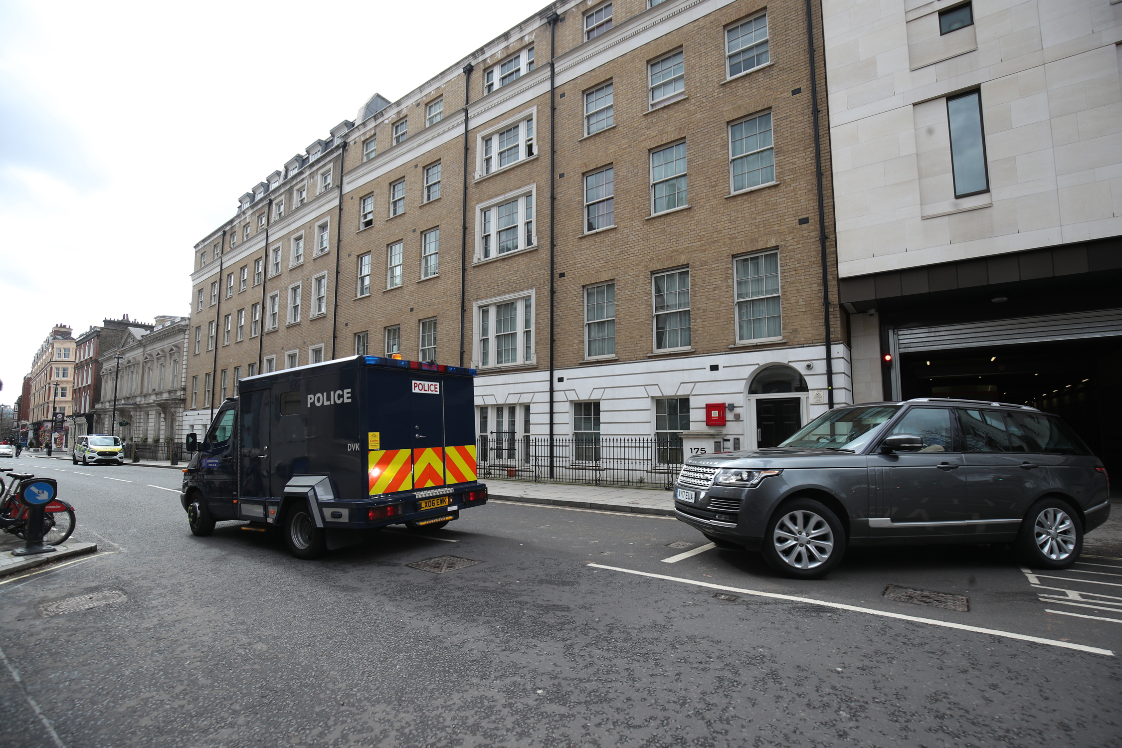A police van leaves Westminster Magistrates Court, in London, where serving police constable Wayne Couzens appeared charged with murder and kidnapping related to the death of Sarah Everard. Picture date: Saturday March 13, 2021.