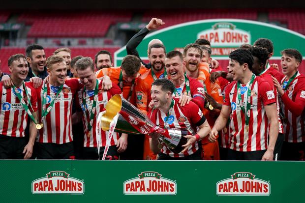 Sunderland won the Papa John's Trophy at Wembley last season, beating Tranmere Rovers 1-0 in the final