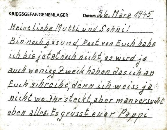 The Northern Echo: The contents of the letter, written by Hugo Holznagel to his family. Do you have any information about them? The Northern Echo: The contents of the letter, written by Hugo Holznagel to his family. Do you have any information about them?
