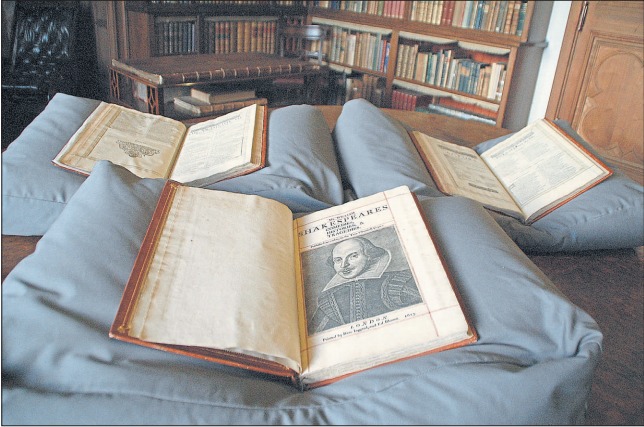 The copy of Shakespeare’s First Folio which has been discovered at Mount Stuart House.