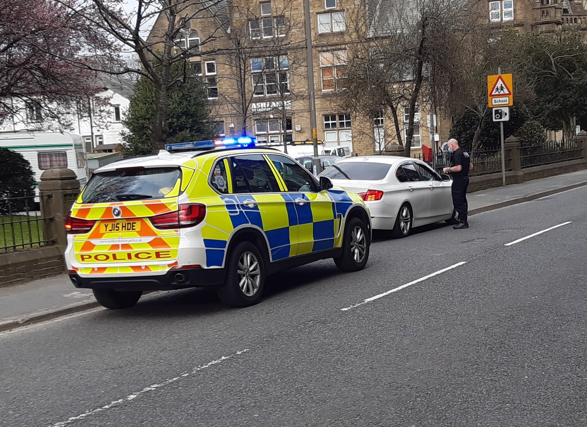 Police were out in force to catch law-breaking road users