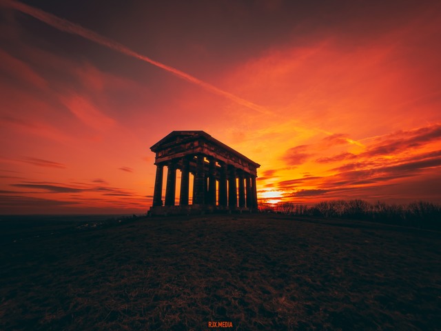 Favourite Photo - Penshaw Monument at Sunset Picture: ROSS JOHNSTON.