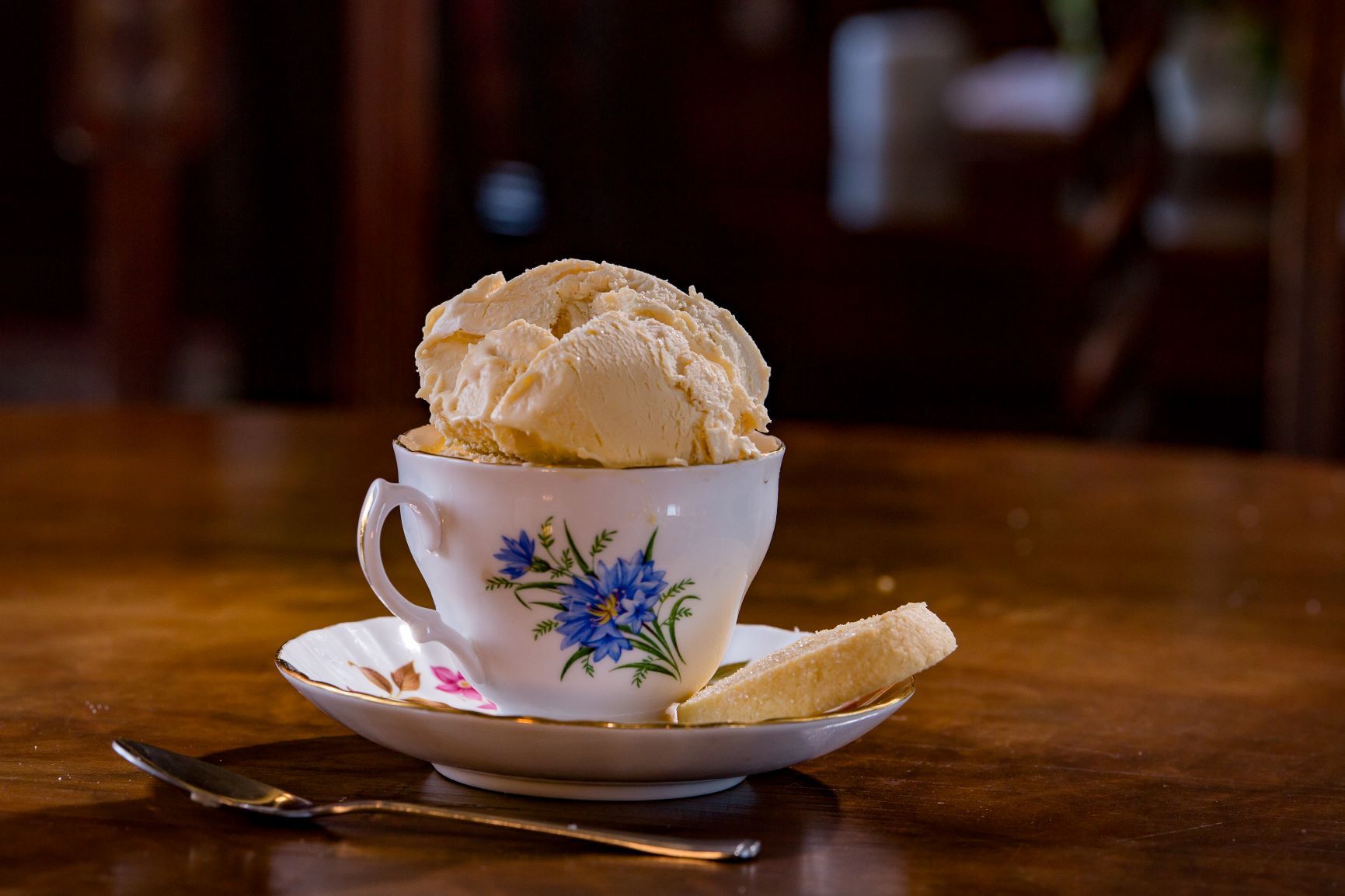Ice cream made with soft fruit grown in the walled garden