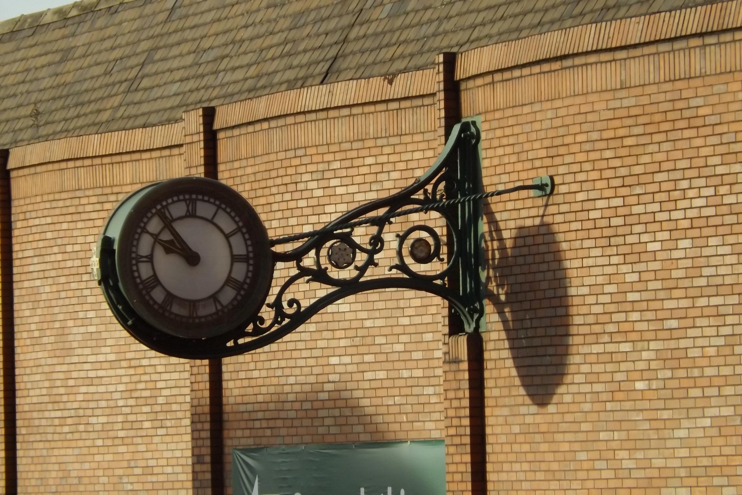 The clock had seen better days and needed restoring before being erected back into place