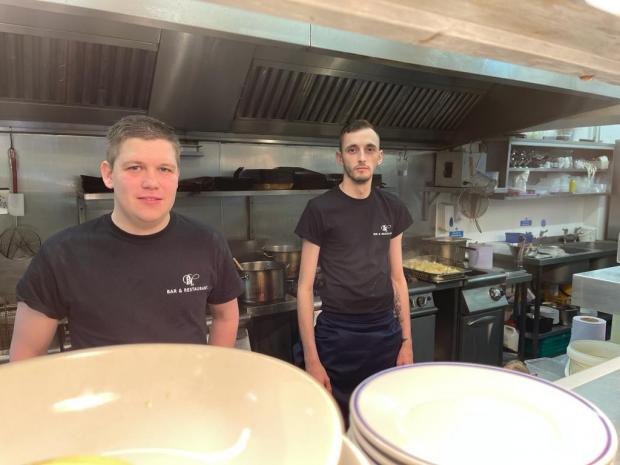 The Northern Echo: Head chef Paul Vest, left, with Sous chef, Josh Picture: JIM SCOTT
