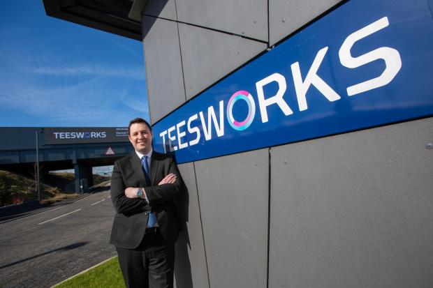 The Northern Echo: Ben Houchen at the entrance to Teesworks