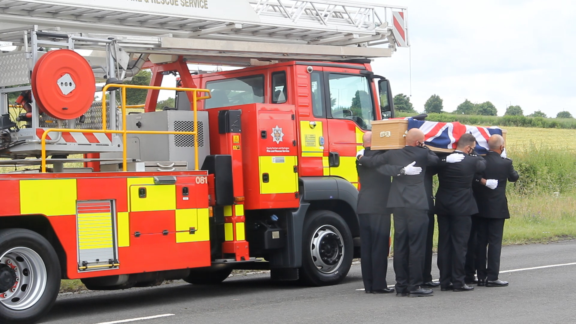 Retired ACFO from County Durham and Darlington Fire and Rescue Service Dominic Brown was given a full fire service funeral and was described as an outstanding officer whose commitment, bravery and humour touched everyone he met