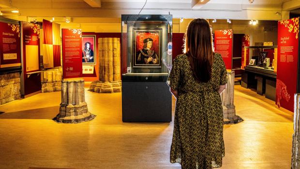 The Northern Echo: Lucy Creighton, curator of archaeology with The world-famous late 16th century portrait of Richard III will go on display at the Yorkshire Museum as part of a new display Picture: Charlotte Graham 