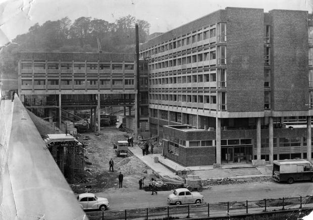 The Northern Echo: The Post Office Savings Bank on the riverside in the centre of Durham taking shape in June 1967