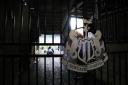 The gates at Newcastle United's St James' Park have been shut as part of Premier League football's lockdown